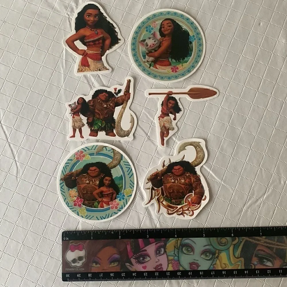 Bundle of 6 Disney Moana Stickers